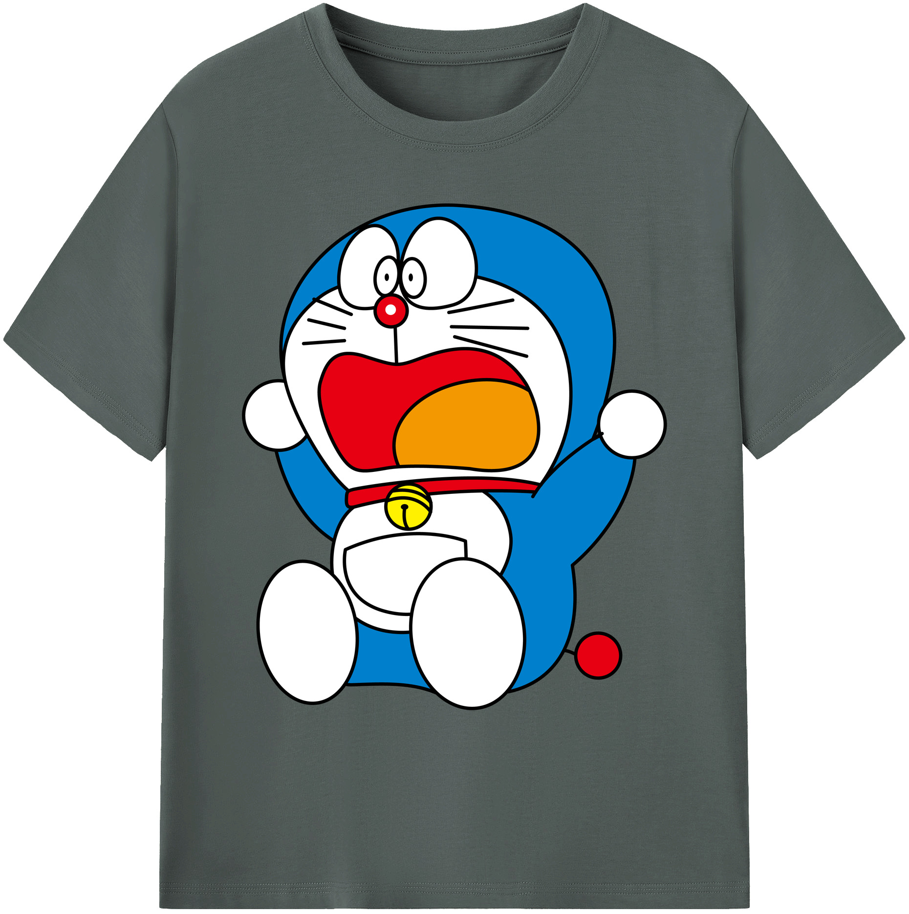 （画像用） ドラえもん Doraemon 綿100％ メンズ半袖Tシャツ｜肌触りやわらか＆通気性